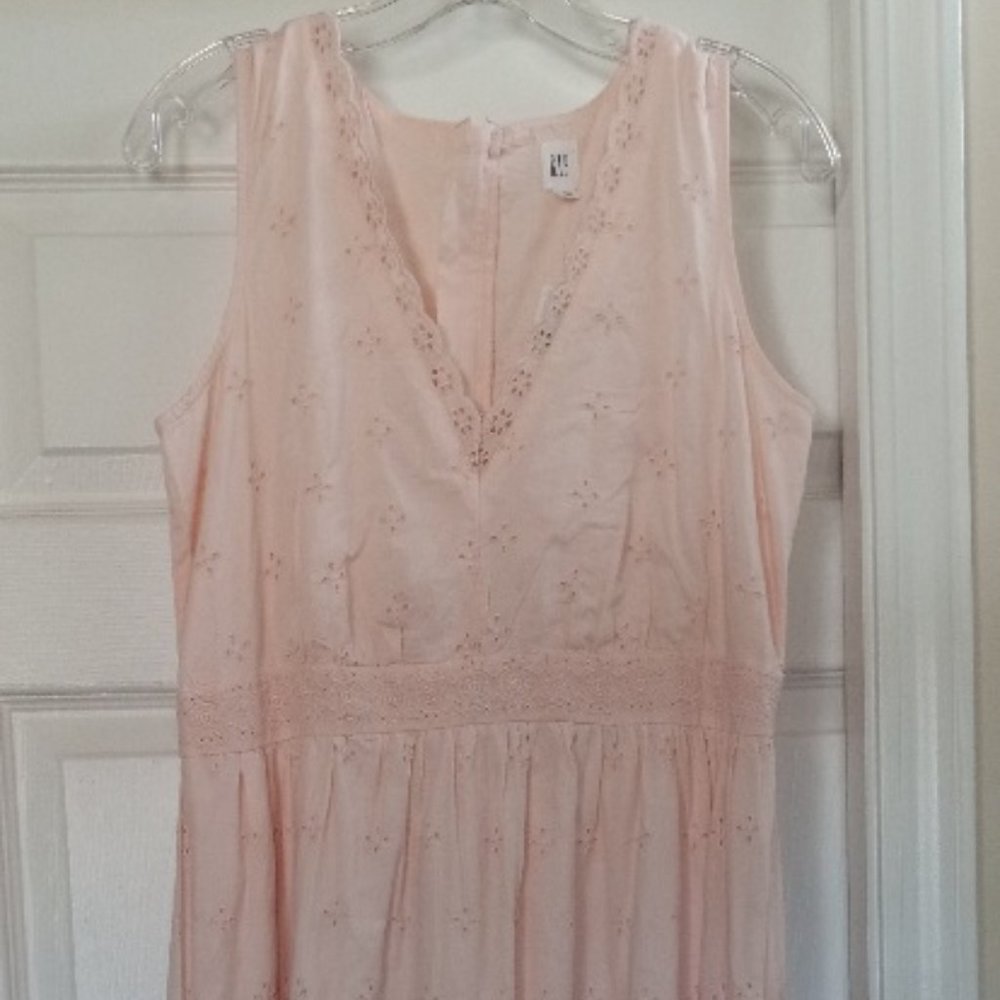 Gap Peach Eyelet Dress Size 8